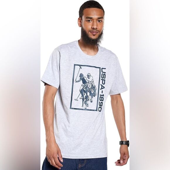 U.S. Polo Assn. T Shirt Gray Tee Short Sleeve Size XXL - Picture 3 of 12
